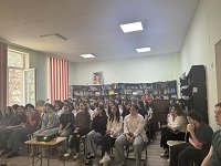 ივანე ბერიტაშვილის ახალგაზრდა მეცნიერთა კლუბის წარმომადგენლების შეხვედრა  ქ.თბილისის N208 საჯარო სკოლის მოსწავლეებთან