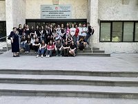 თბილისის 195-ე საჯარო სკოლის მოსწავლეები ივანე ბერიტაშვილის ექსპერიმენტული ბიომედიცინის ცენტრში